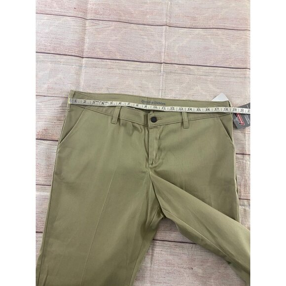 NWT Genuine Dickies Women's Slim Beige Pants - 16P - Picture 4 of 12
